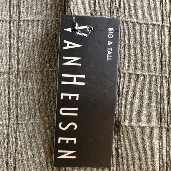 VanHeusen Big & Tall Olive Deep Lichen Jaspe Polo - Size 3XLT - Picture 3 of 10